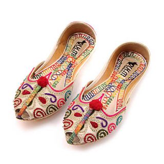 Ptetty Womens Handmade Indian Style Belly Dance Shoes With Bead More Colors