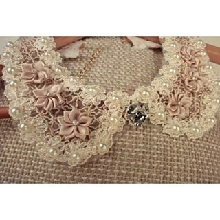 Womens Pearl Diamonade Collar