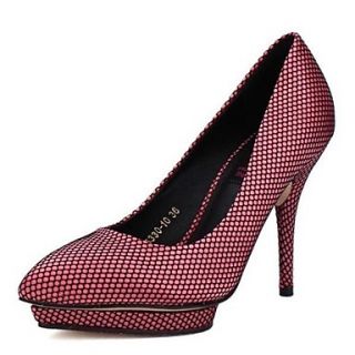 Tulle Womens Stiletto Heel Platform Pumps/Heels Shoes (More Colors)