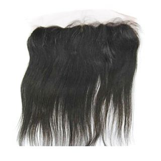 8 Brazilian Hair Silky Straight Lace Frontal Closure(134) Natural Color