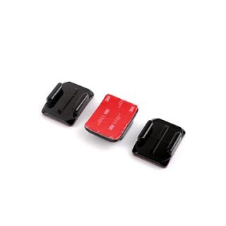 3pcs Sports Wearable Camera Suptig Flat Mounts with 3M Adhesive for Gopro Hero 2/3/3