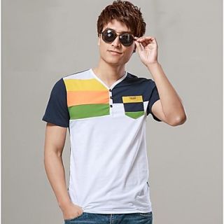 Mens New Slim Short sleeve Leisure Top