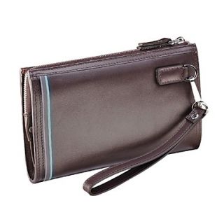 Mens Fashion Business Genuine Leather Wrist Clutch Bag