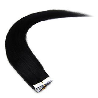 24Inch Remy Straight Tape In Hair Extensions 70g/20pcs More Dark Colors