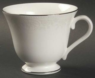Wedgwood St. Moritz Victoria Shape Footed Cup, Fine China Dinnerware   White Flo