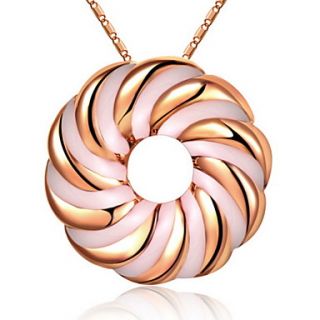 Elegant Round Shape White Alloy Womens Necklace(1 Pc)(Gold,Silver)