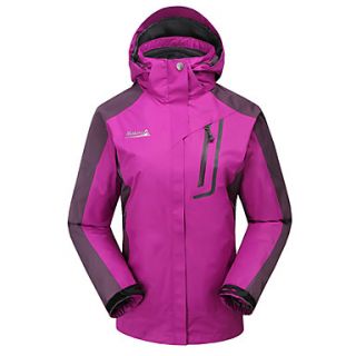 MAKINO Womens Rainproof Terylene Detachable Long sleeved Jacket for Camping