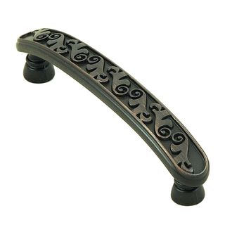Stone Mill Hardware Oakley Oil rubbed Bronze Cabinet Pulls (pack Of 10) (ZincDimensions 4.25 inches long x 1 inch deepScrew spacing 3.75 inches)