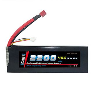 DLG 14.8V 2200mAh Li Po Battery(T Plug)