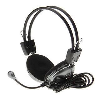 718 3.5mm High Quality Headset On ear Headphone with Mic for Computer(Grey)
