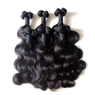 Brazilian Virgin Remy Hair Extension Natural Color Body Wave 14Inches