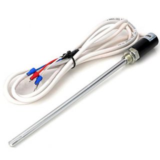 PT100 Professional Thermocouple Sensor Probe Cable (1.77M)