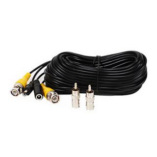 Video Power 50 Feet BNC RCA Cable for Security Cameras
