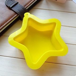 Pentacle Star Shape Cake Baking Moulds, Silicone Material, Random Color