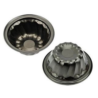 Flower Bowl Shape Muffin Cupcake Pans and Tart Pans, 3 Pieces per Set, Non sticked Coated