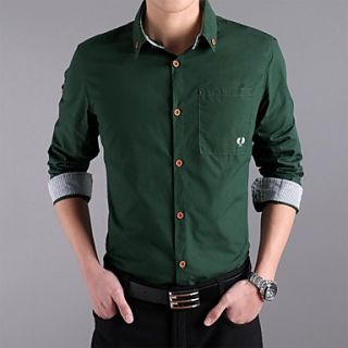 Cultivate Ones Morality Mens Business Casual Cotton Bring Long Sleeve Shirts