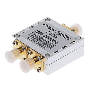 2 Way Out 1500 8000Mhz Frequency Walkie talkie / InterPhone Power Splitter for SMA Female Connector