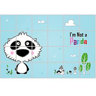 Cartoon Not Panda Aluminum Foil Waterproof High Temperature Resistant Wall Stickers