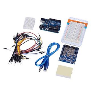 UNO Board Prototype Shield Medium Breadboard Breadboard Jumper Wires USB Cable for Arduino