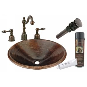 Premier Copper Products BSP2 LO20RDB Universal Master Bath Oval Self Rimming Ham