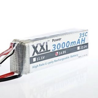 XXL 14.8V 3000MAH 4S 35C Li Po Battery(T Plug)