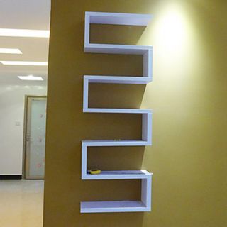 Modern Solid Unitized Wall Mounted Storaging Shelf