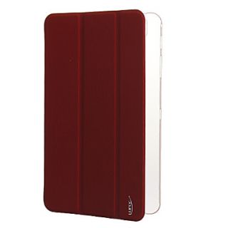 PU Leather Plastic Full Body Case with Stands for Samsung T320 (Red)
