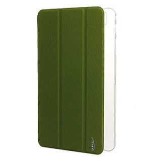 PU Leather Plastic Full Body Case with Stands for Samsung T320 (Green)