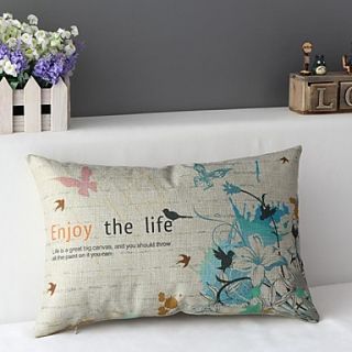 Classic Springs Coming with Lovely Chinese Traditional Painted Birds Decorative Pillow Cover