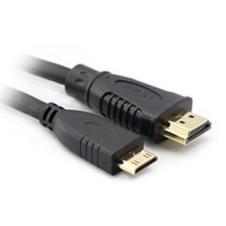 Mini HDMI V1.4 to HDMI V1.4 Cable for HDTV (1M)