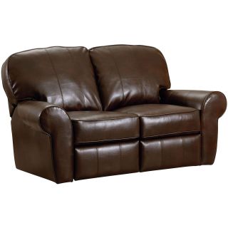 Madison 67 Bonded Leather Double Reclining Loveseat, Brown