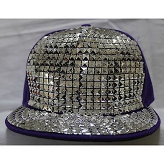 Unisex Alphabet Crystal Hip hop Hat