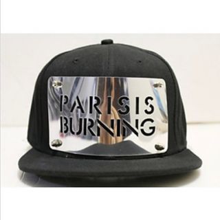 Unisex Paillette Flat Ledge Hat With Paris is burning