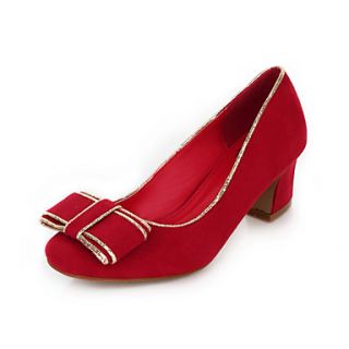 Leatherette Womens Chunky Heel Heels Pumps/Heels Shoes (More Colors)
