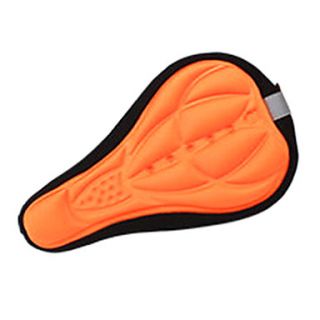 CoolChange 3D Lycra Breathable Orange Bicycle Saddle Cushion
