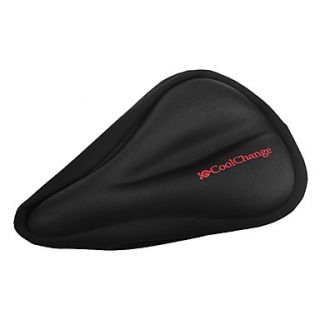CoolChange 3D Silica Gel Breathable Black Bicycle Saddle Cushion