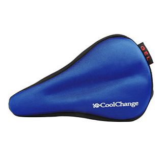 CoolChange 3D Silica Gel Breathable Blue Bicycle Saddle Cushion