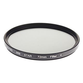 ZOMEI Camera Professional Optical Frame Star4 Filter (72mm)