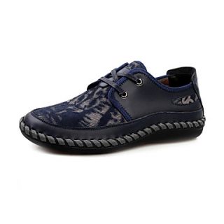 Leather Mens Low Heel Comfort Oxfords Shoes With Lace Up (More Colors)