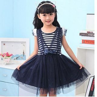 Girls Fashion Princess Dresses With Bow Lovely Summer Dresses