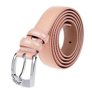 Womens Stylish Cow Split Leather Belt W/ Zinc Alloy Buckle