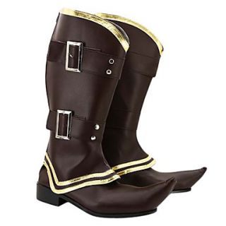 League of Legends Card Master Brown PU Leather Cosplay Boots