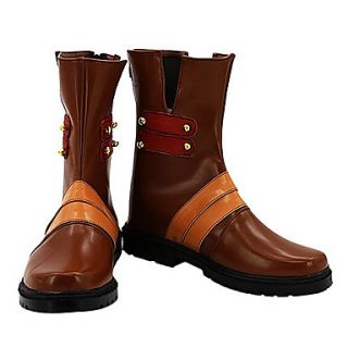 Gurren Lagann Viral Brown PU Leather Cosplay Boots