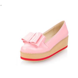 Leatherette Womens Platform Heel Loafers Shoes (More Colors)