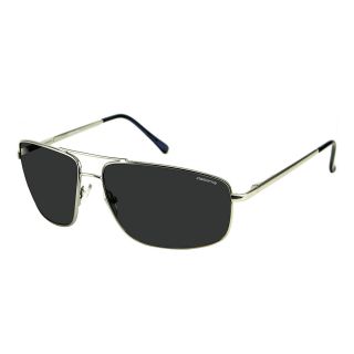 CLAIBORNE Aviator Style Sunglasses, Silver, Mens