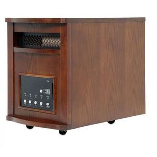 Smart+ Products Medium Oak 1800 Square Foot Quartz Infrared Portable Electric Heater With Remote