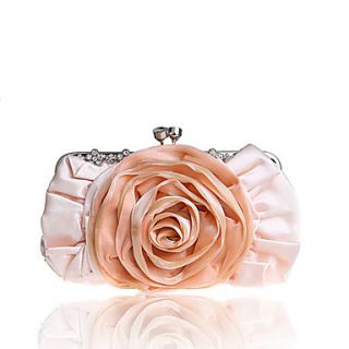 BPRX New WomenS Two Large Flowers Noble Silk Evening Bag (Champagne)