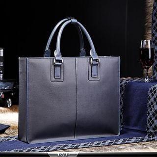 Mens High Quality Brand Fashion Real Leather Laptop Briefcase Tote Bag