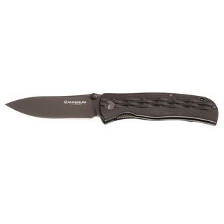 Boker Magnum Weaver Tactical Folding Pocket Knife (GreyBlade materials 440 StainlessHandle materials G10Blade length 3.75 inchesHandle length 4.5 inchesWeight 5.4 ouncesDimensions 8.25 inches high x 1 inch wide x 0.25 inch deepBefore purchasing this