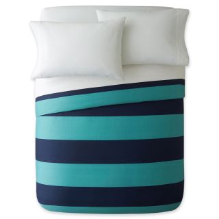 JCP Home Collection  Home 300tc Blue Rugby Stripe Duvet Cover